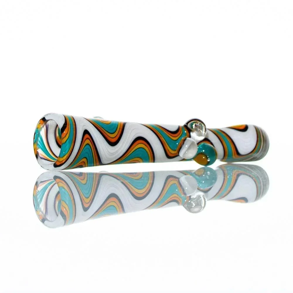 Glass Distractions - White, Blue, Green & Orange Wig Wag Onie - Image 2