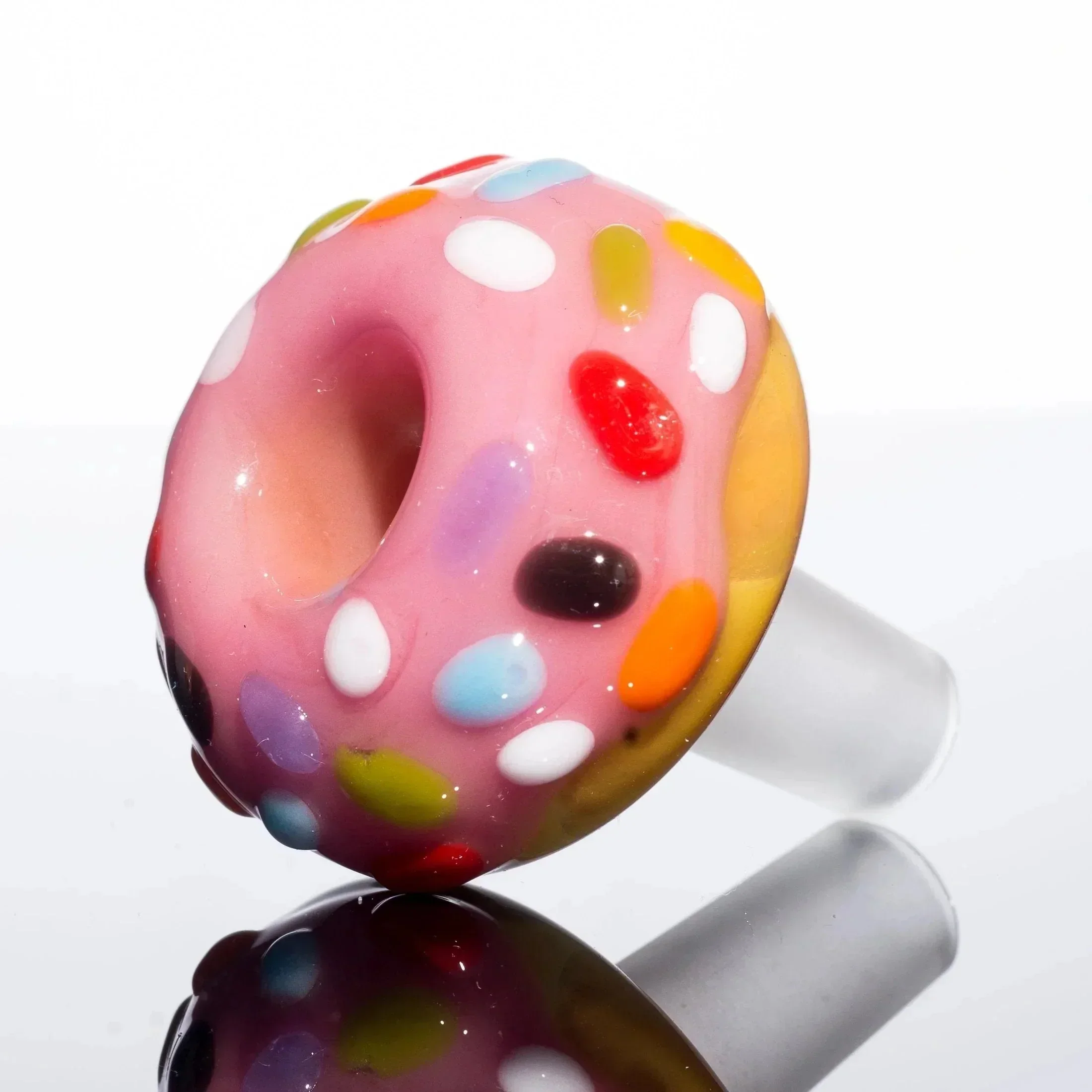 KGB Glass - Strawberry Frosted Sprinkles 14mm Donut Slide
