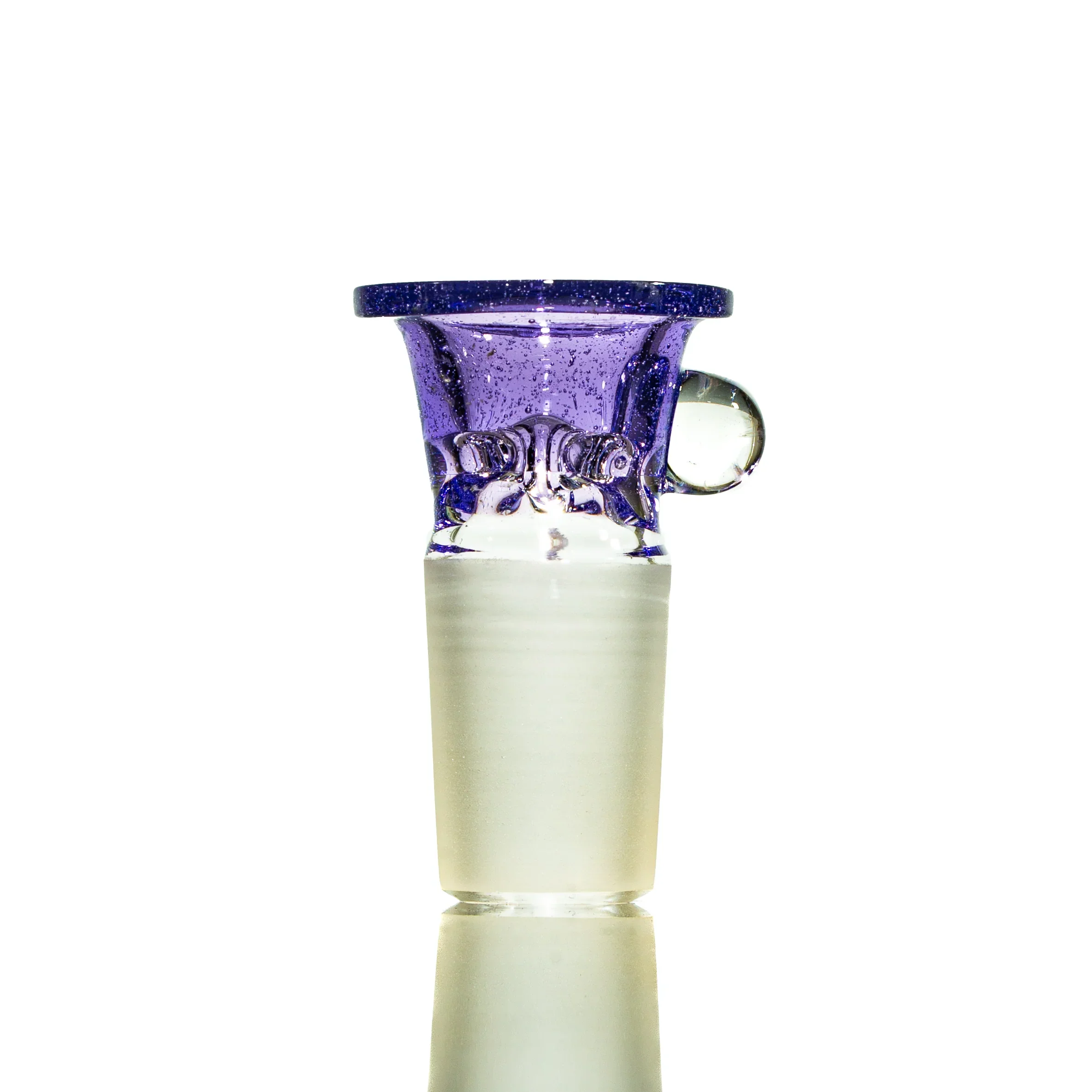 Llerandi Glass - Purple Lollipop Four Hole 18mm Slide