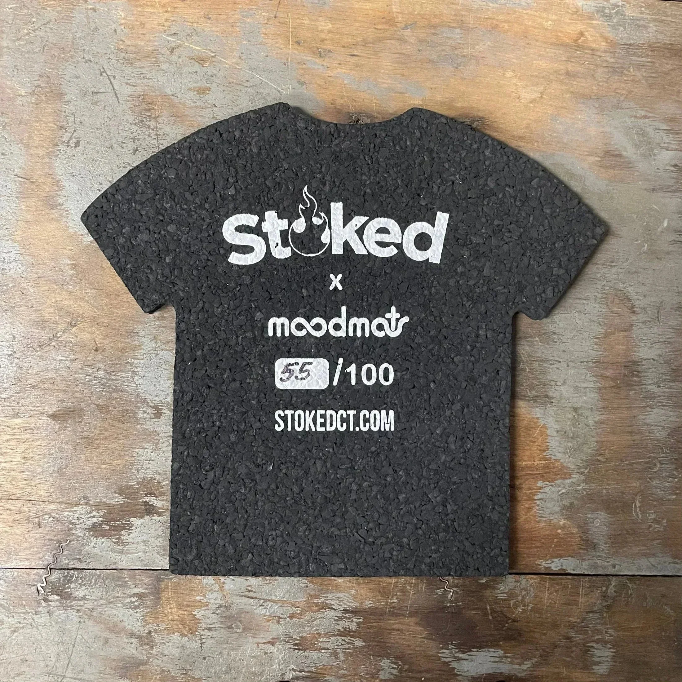 Stoked Provisions - Limited Edition T-Shirt Moodmat Gray - Image 2
